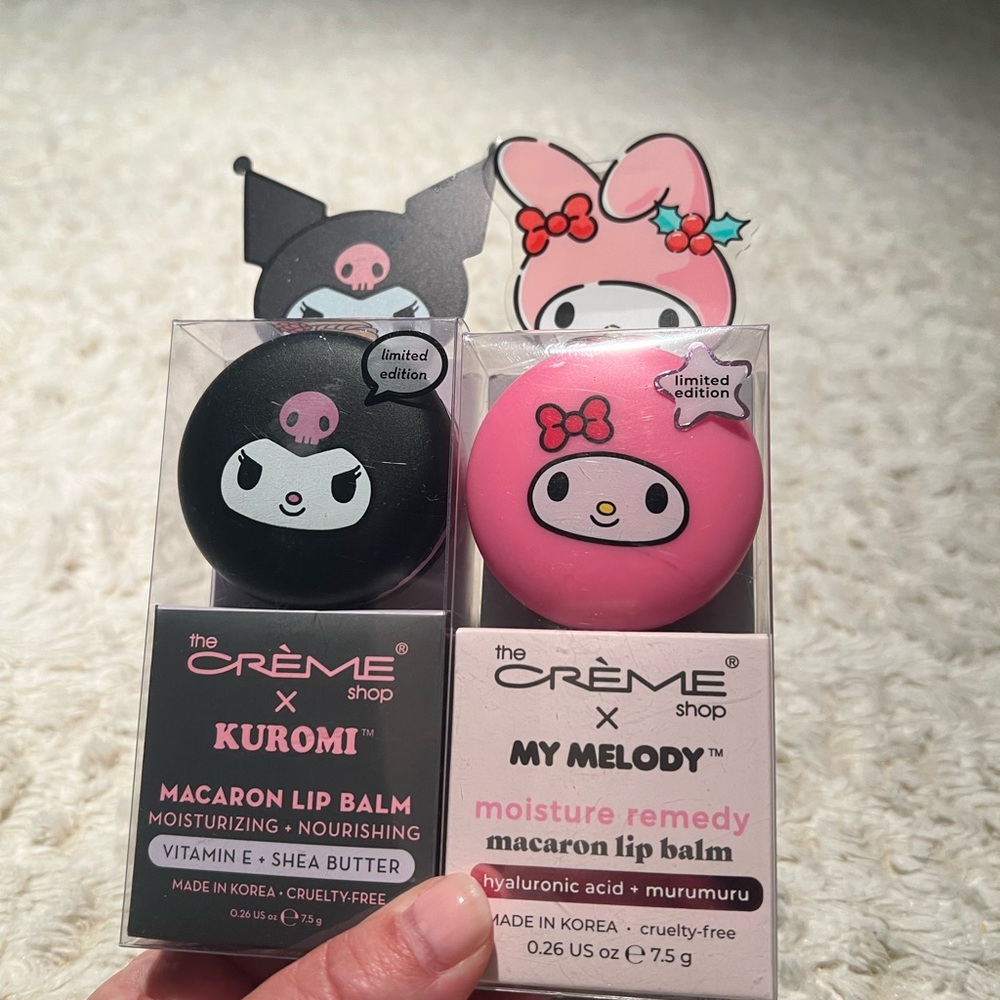 The Crème Shop Kuromi and My Melody Lip Balm Set